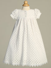 Celestine Grace Christening Gown – Timeless Lace Baby Baptism Dress